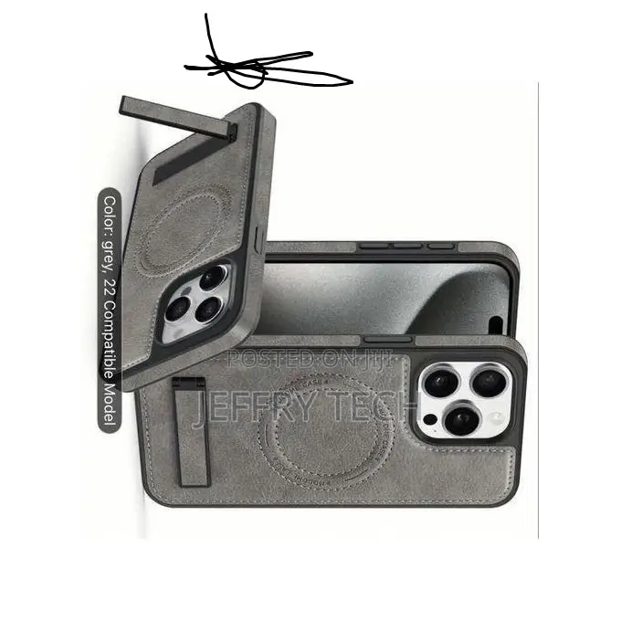 Pouch Leather Back Case for iPhone 13 Pro Max Bhujug