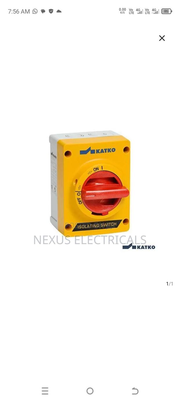 Isolator Switch 3 Pole Katko