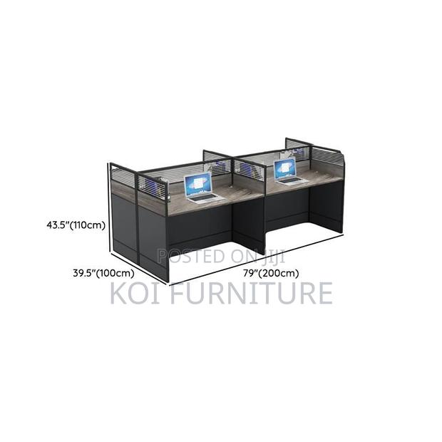 Office Workstations; Four Users MDF Made Executive Workstation Desks - thumbnail 2