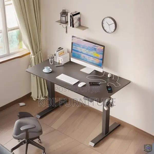 Office Desks; 1.8 Meters Wooden Top Home Office Computer Electric Desk