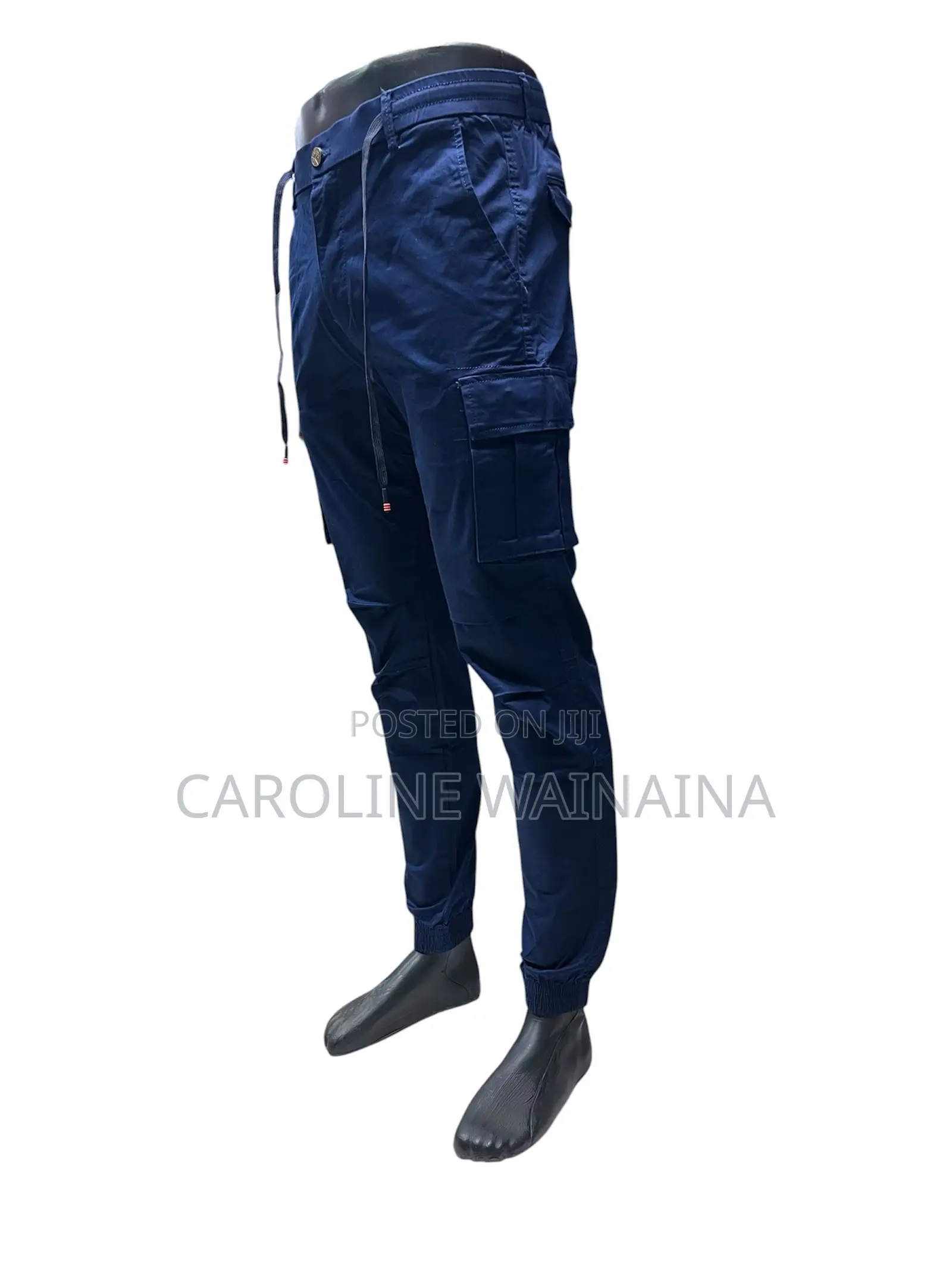 Fashion Cargo Pants Navy Blue
