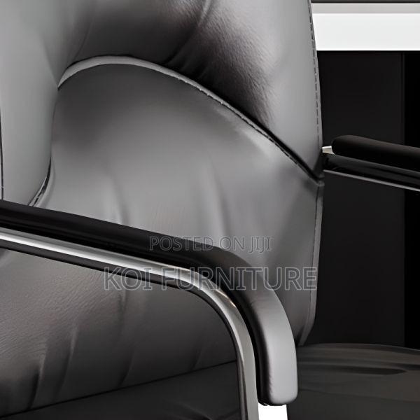 Office Chairs; Leather Office Visitors Waiting Desk Chair - thumbnail 3