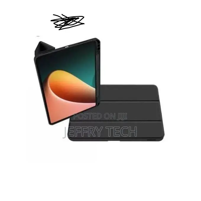Smart Leather Flip Case for Redmi Pad 2 11 Inches - Black