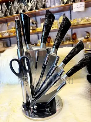 Bass 8-Piece Stainless Steel Kitchen Knife Set