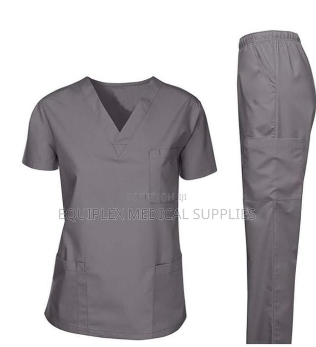 High Quality Pure Cotton Nurse Scrubs (Made on Order) - thumbnail 2
