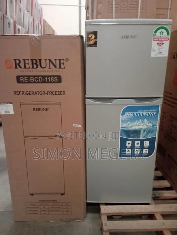 Rebune 118 Litres Double Door Refrigerator