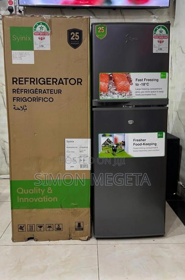 137 Litres Syinix Fridge Double Door 3 Star