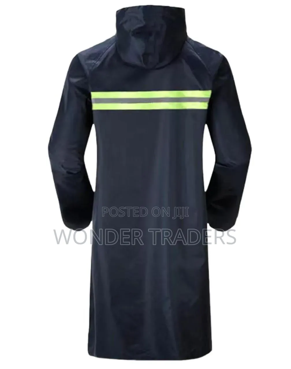 Heavy Duty Rain
Coat 
,With a Hook
,Zipper 
Navy Blue