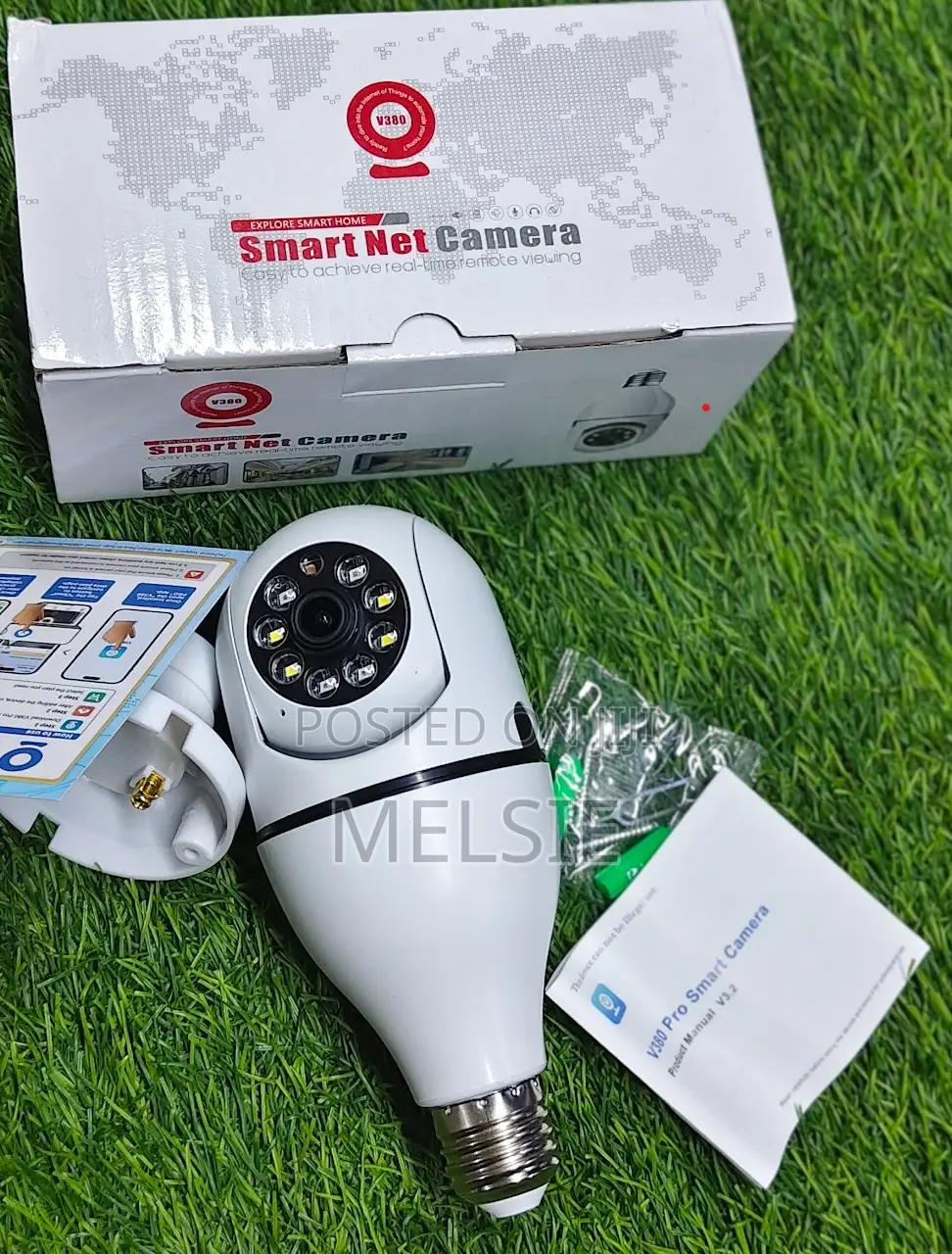 1080p Smart Bulb Camera Single Lens Wifi Security Camera