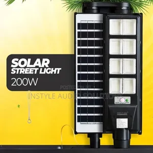 200w Solar Street Light 12 HRS Bright Light