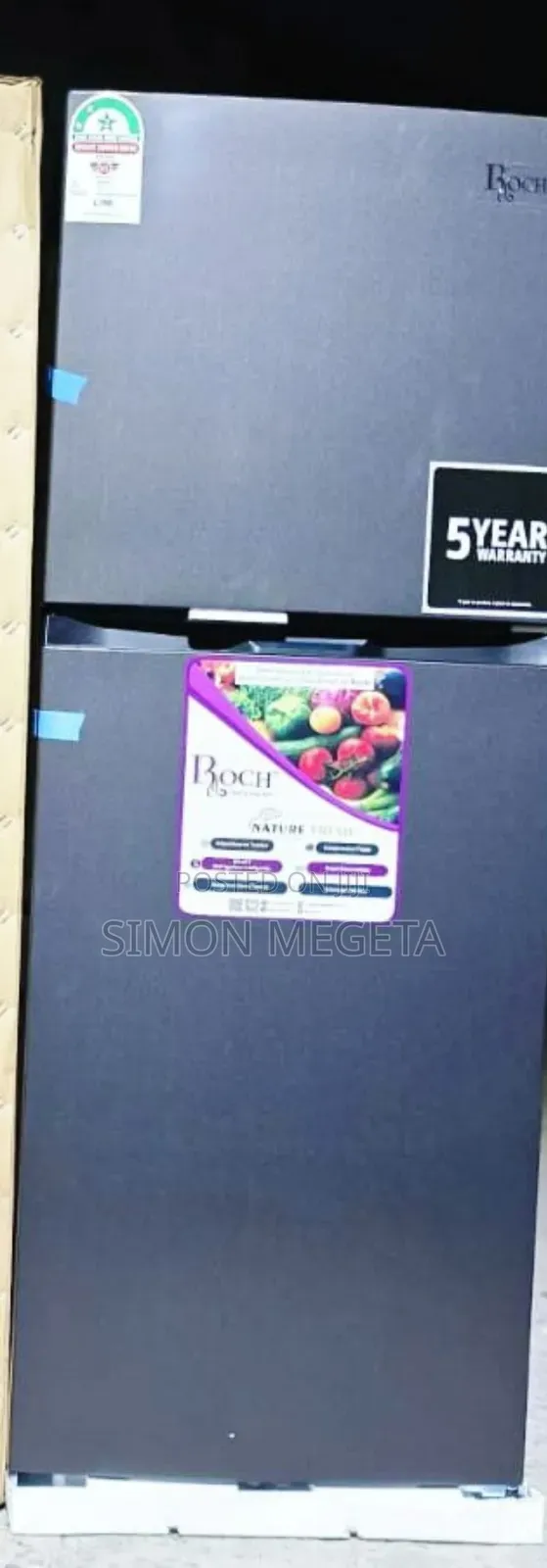 Energy Saving 197 Litres Roch Double Door No Frost