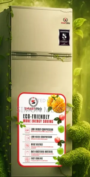 Smart Pro SFR-225-Dt-I Double Door Refrigerator, 206l - Silver