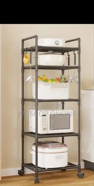 4layer Multifunctional Kitchen Advanced Metallic Rack