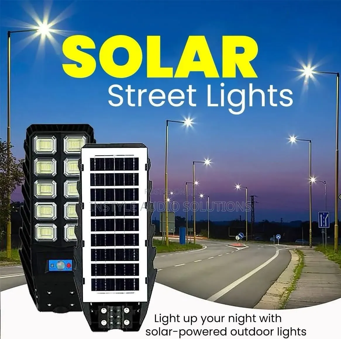 300w Top Quality Street Light Solar Complete With Mounting Rails