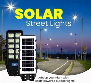 400w Outdoor Solar Street Light Complete + Mounting Metallic Bracket