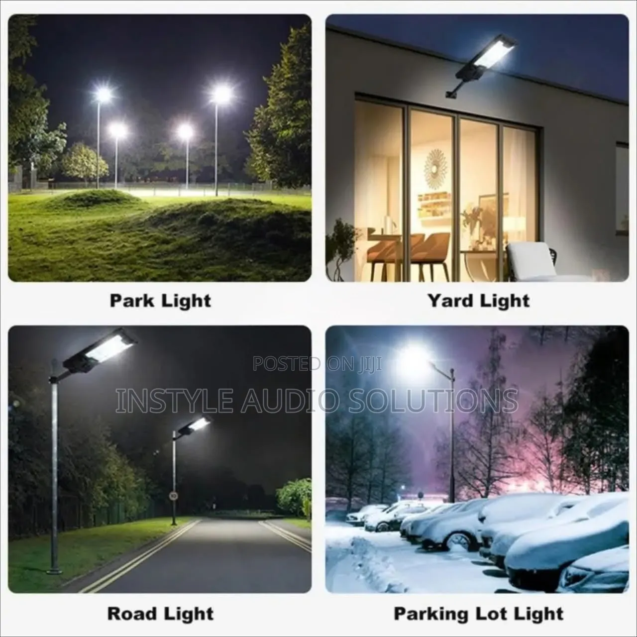 400w Outdoor Solar Street Light Complete + Mounting Metallic Bracket
