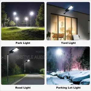 400w Outdoor Solar Street Light Complete + Mounting Metallic Bracket