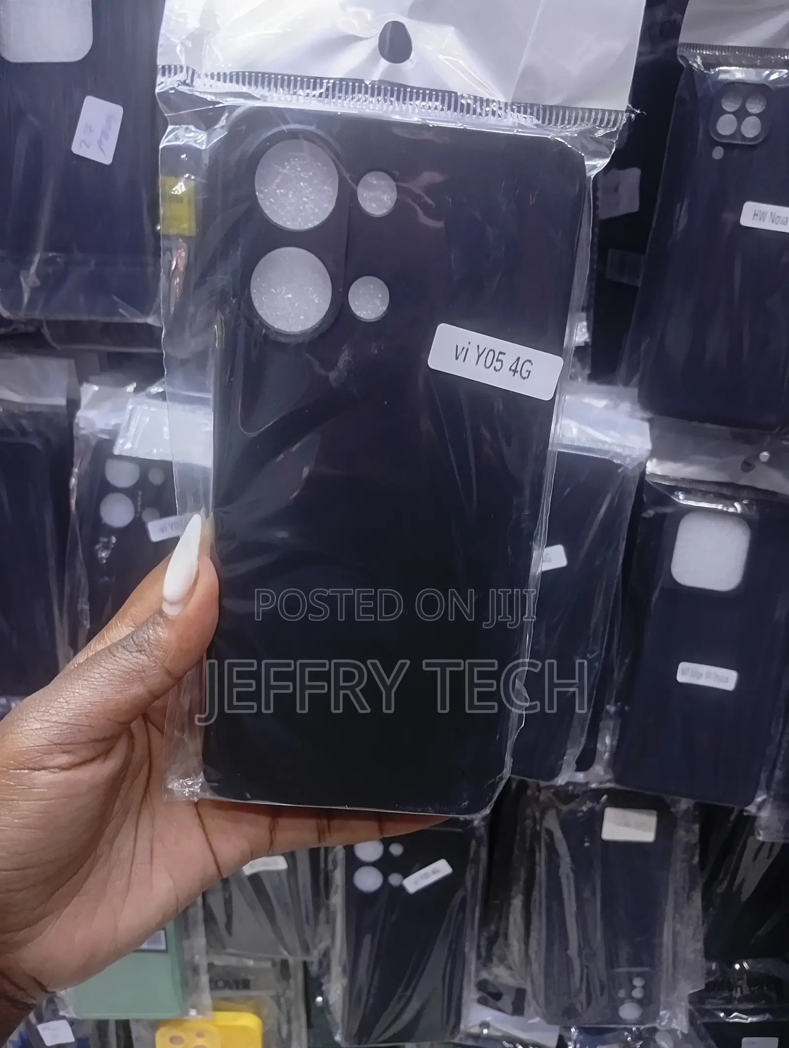 Vivo Y05 4g Black Silicone Protective Phone Case
