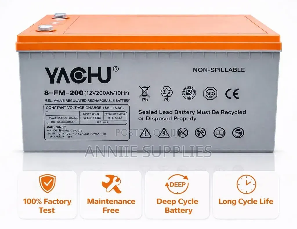 Yachu 200ah Heavy Duty Gel Battery