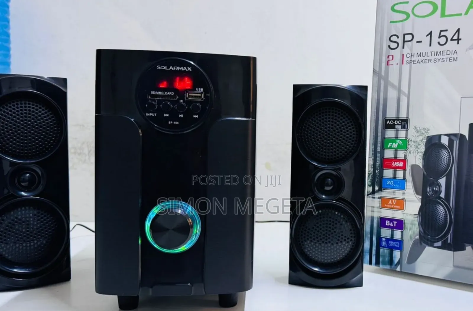 2.1ch Solarmax Multimedia Speaker System Woofer Restocked