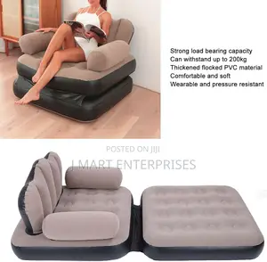 Inflatable Couch, 2 In 1 Foldable Sofa Bed Air Sofa,