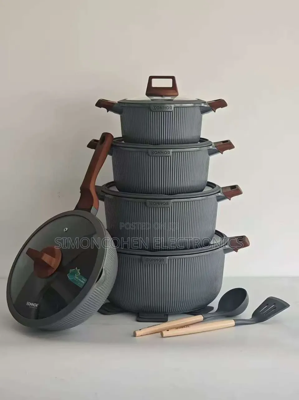 Very High Quality Donnor 15pcs Granite Nonstick Serve/Cookware