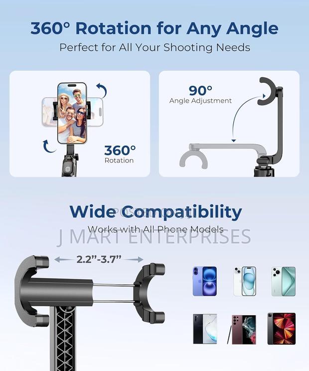Selfie Stick Tripod for iPhone, Lightweight - thumbnail 2
