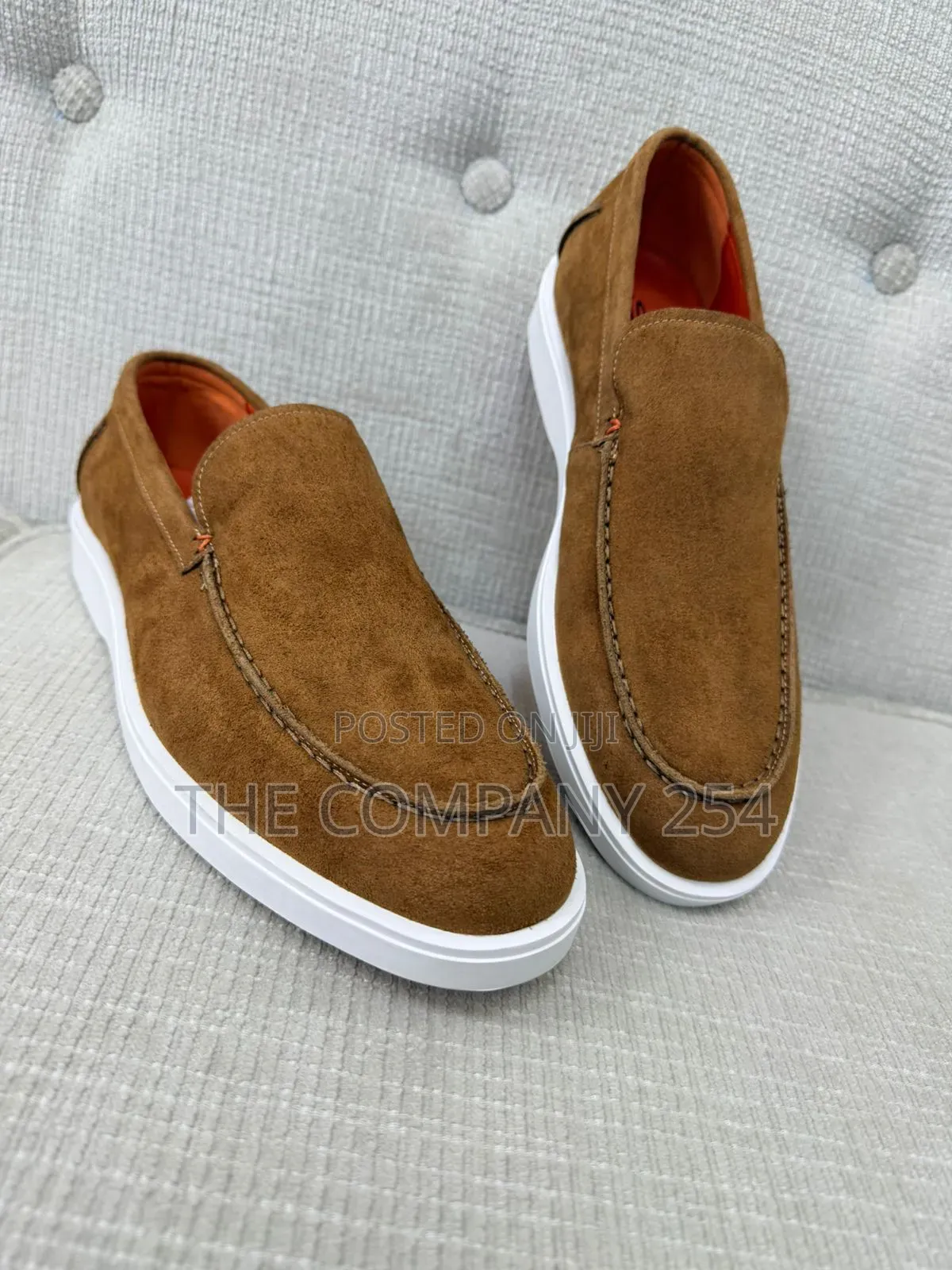 Quality Leather Casual Sued Leather Slip on Men Shoes