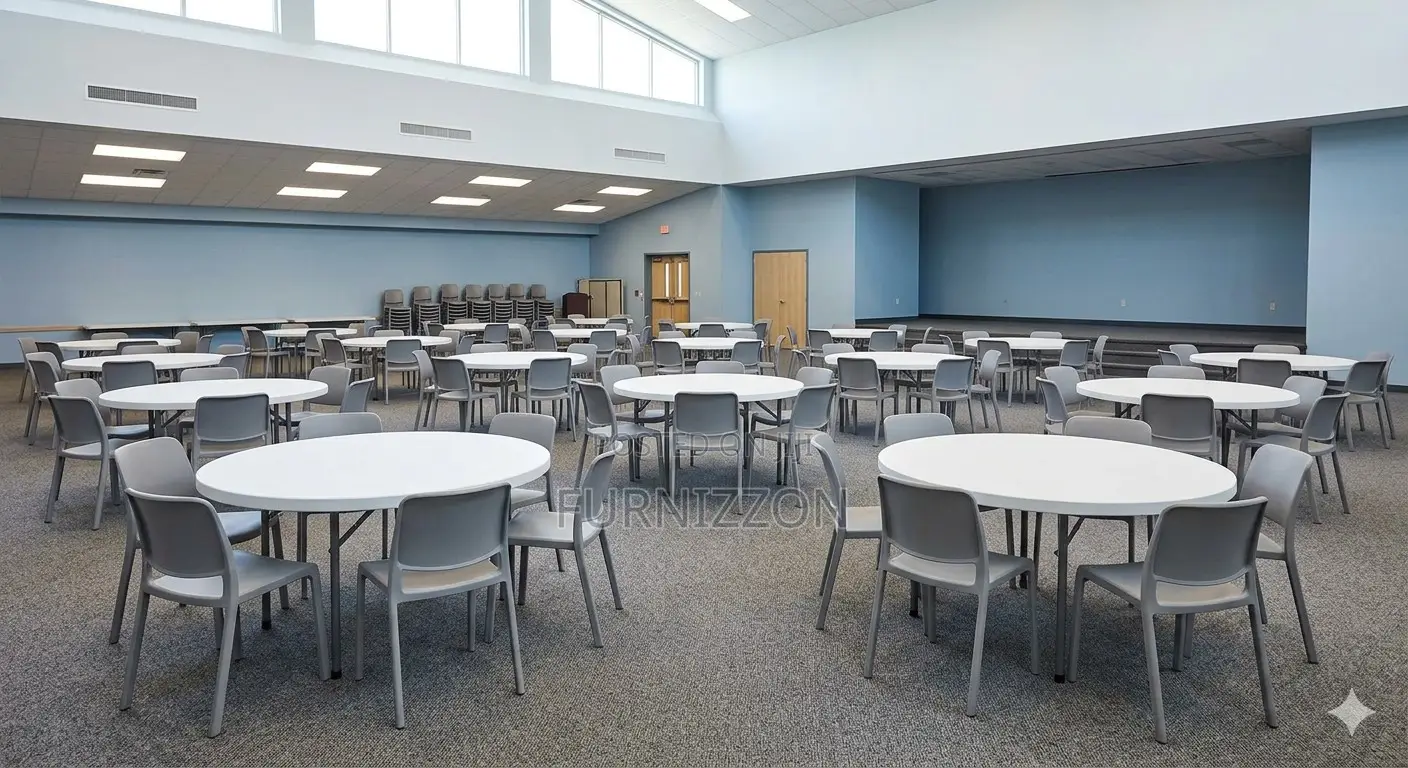 Heavy Duty 1.5m Round Folding Table – Perfect for Events