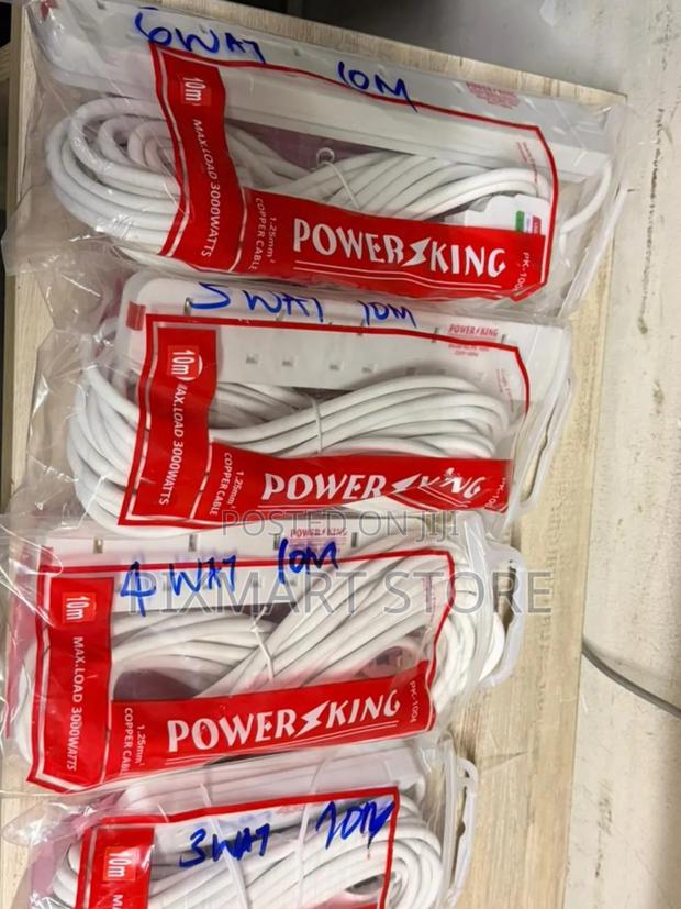 Powerking Extension Cables- 10 Metres, 6ways