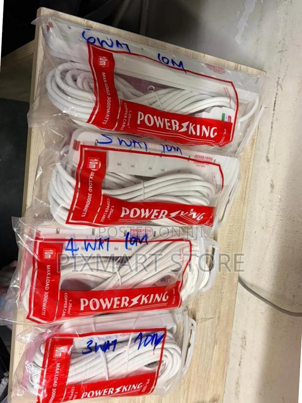 Powerking Extension Cables- 10 Metres, 6ways - thumbnail 2