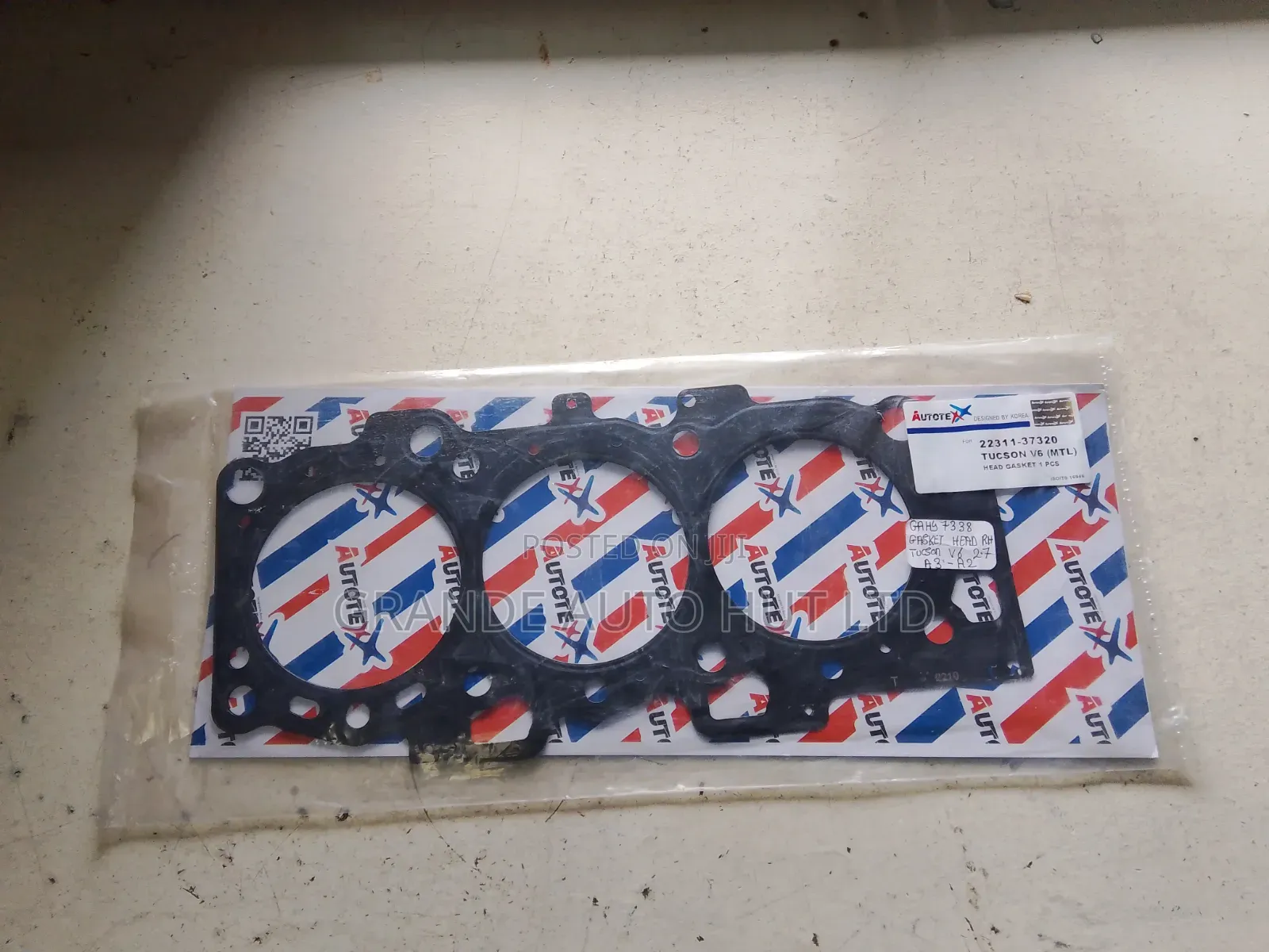 Head Gasket Right Hand Hyundai Tucson V6 2.7 (Autotex Brand)