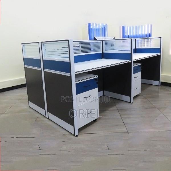 Office Workstation : 4-Way Office Collaborative Shared Workstation - thumbnail 9