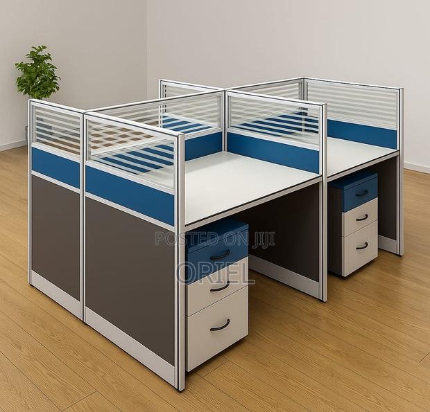 Office Workstation : 4-Way Office Collaborative Shared Workstation - thumbnail 16