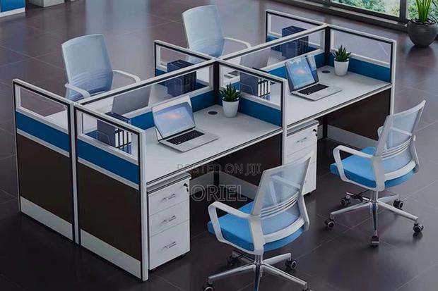 Office Workstation : 4-Way Office Collaborative Shared Workstation - thumbnail 19