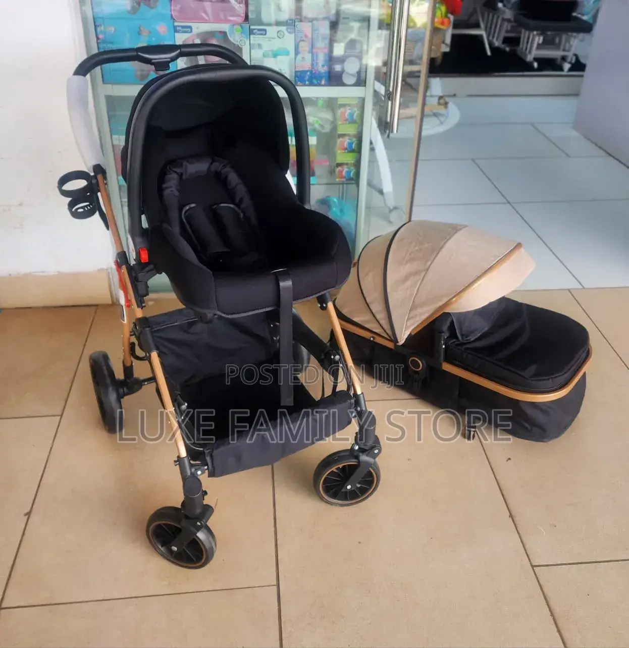 3-in-1 High Landscape Baby Stroller Travel System