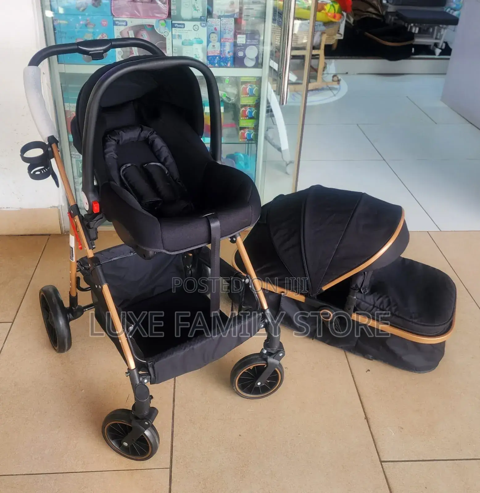 3-in-1 High Landscape Baby Stroller Travel System