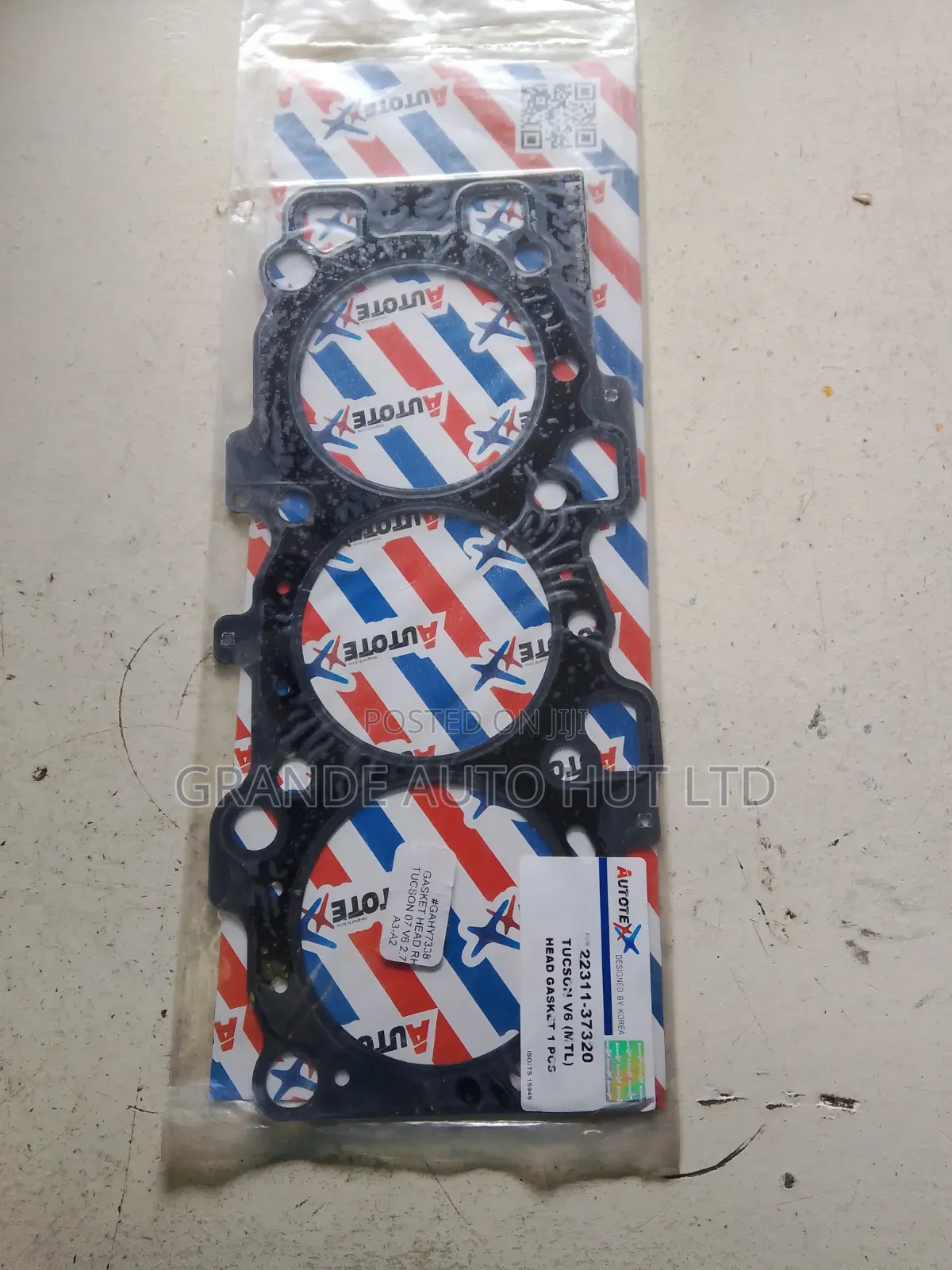 Head Gasket Right Hand Side Hyundai Tucson 2007 V6 2.7 (Autotex Brand)