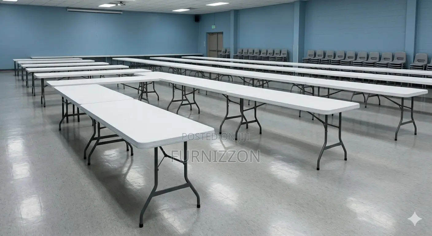 1.5m Rectangular Foldable Table – Strong Space Saving