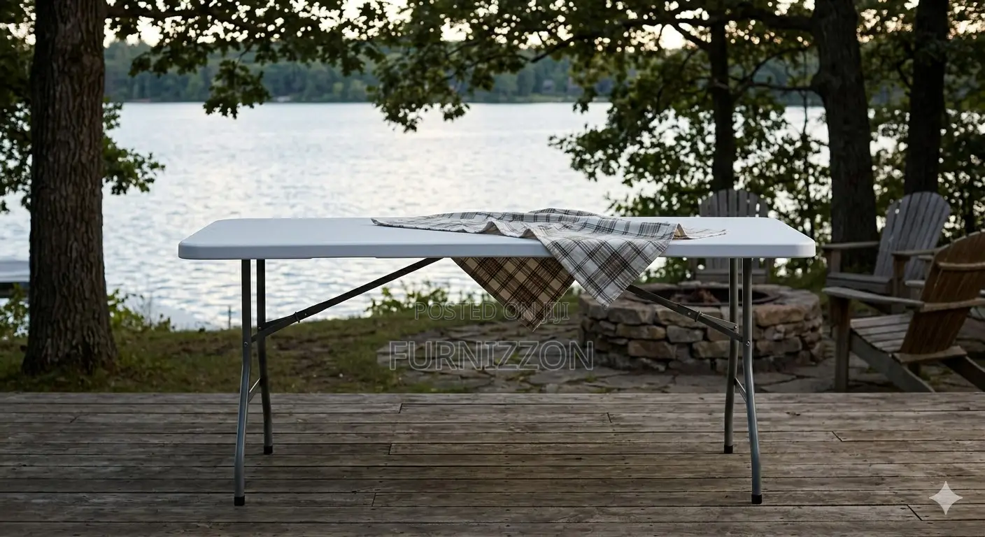 Portable 1.5m Rectangular Folding Table – Easy to Carry