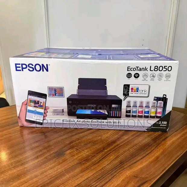 Ecotank Wireless L8050 Printer, Printable Up to PVC Cards Available - main view