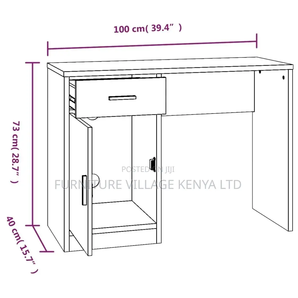 1.2m Generic Clerical Home Office Computer Desk