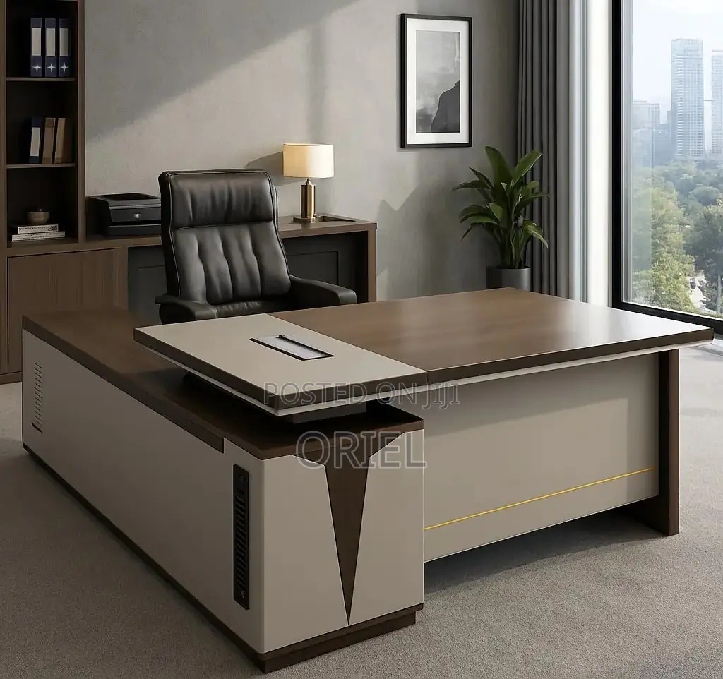 Office Desk : Professional 1600mm Managers L-Shaped Executive Desk