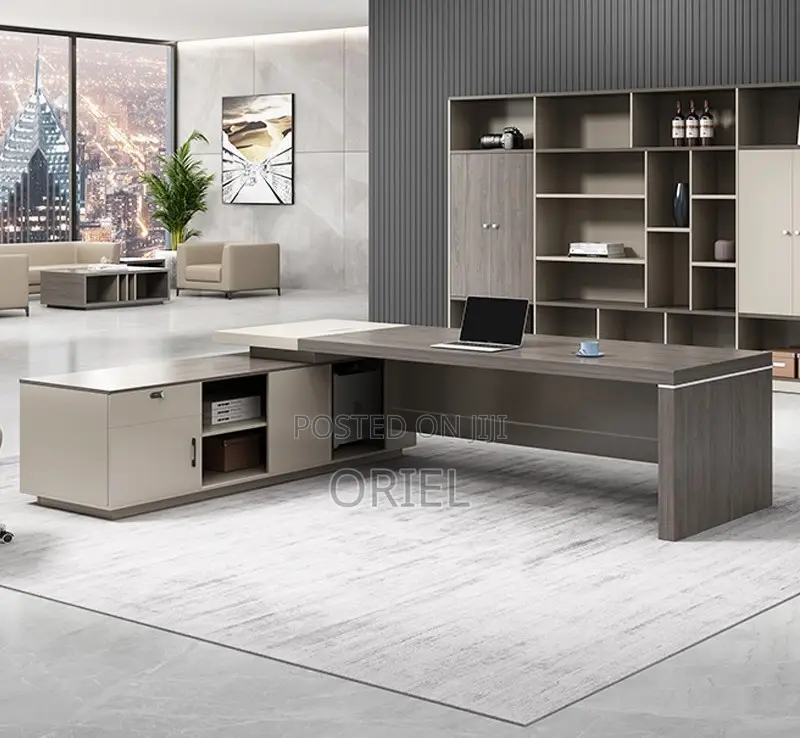 Office Desk : Professional 1600mm Managers L-Shaped Executive Desk