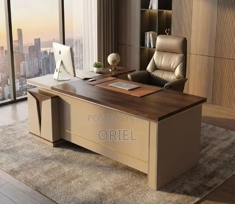Office Desk : Professional 1600mm Managers L-Shaped Executive Desk