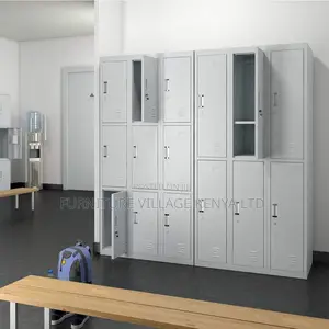6-Door's White Metallic Filling Document Cabinet