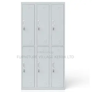 6-Door's White Metallic Filling Document Cabinet