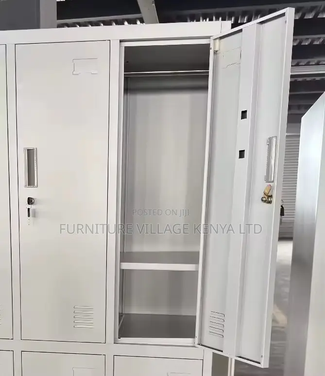 6-Door's White Metallic Filling Document Cabinet