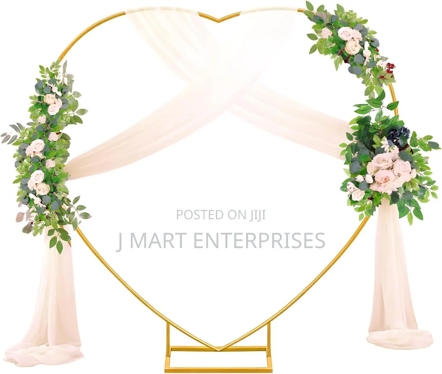 Heart Shape Wedding Metal Arch Backdrop