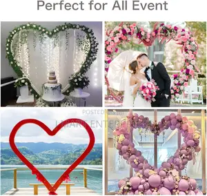 Heart Shape Wedding Metal Arch Backdrop
